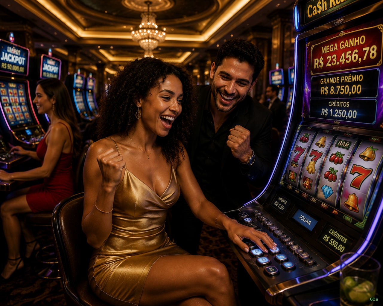 Imagem promocional do cassino online da 65a mostrando jogos ao vivo